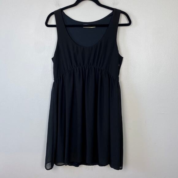 Pins and Needles Empire Waist Dress Black Babydoll Little Black Dress Medium - Picture 1 of 8
